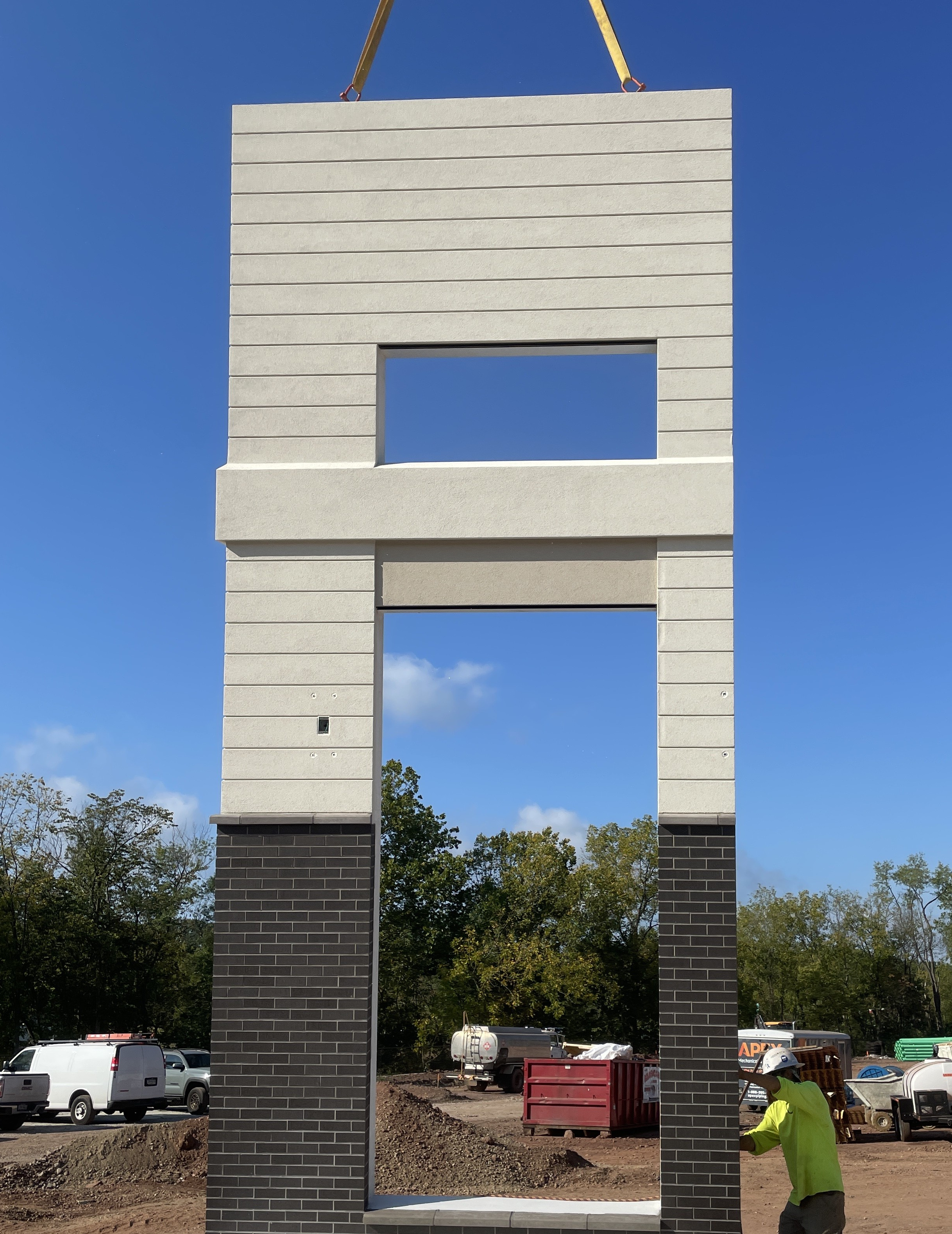 Wall Panel with Shop Installed Veneers